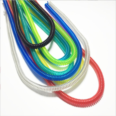 Kawat stainless steel kuat berwarna Custom Coiled Kabel untuk tali perlindungan