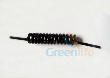 7MM Cord Black Custom Coiled Cable Tugas Berat Untuk Leash Sup Rilis Cepat
