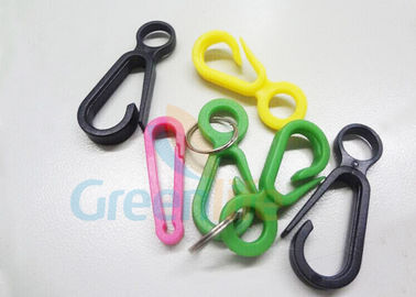 Colourful POM Plastik Snap Hook, Lanyard Melampirkan Plastik Carabiner Hook