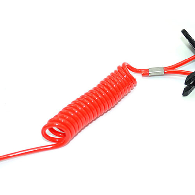 Universal Plastik Merah Spiral Lanyard Bot Kill Switch Kabel Darurat